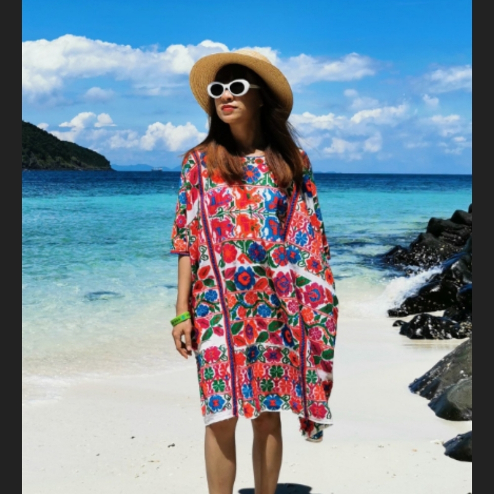 RARE COLLECTOR'S ITEM - One of a Kind, True Vintage Amuzgo Mexican Huipil